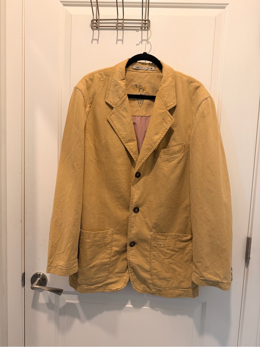 Camel Collection Vintage Tan Cotton Casual Blazer
Jacket Size M